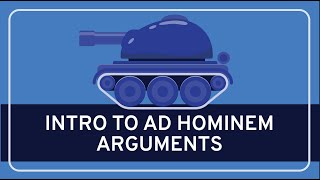 CRITICAL THINKING  Fallacies Introduction to Ad Hominem Fallacies [upl. by Streeto]