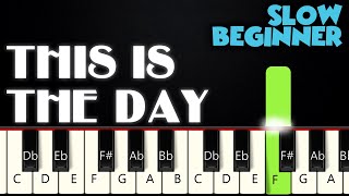 This Is The Day  Christian Hymn  SLOW BEGINNER PIANO TUTORIAL  SHEET MUSIC by Betacustic [upl. by Ger478]