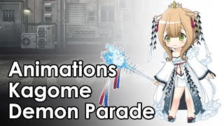 Kagome Satori Demon Parade ver  Battle Animations [upl. by Oliana]