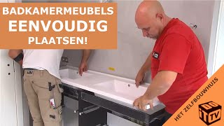 Eenvoudig nieuwe meubels in jouw badkamer plaatsen  Het zelfbouwhuis [upl. by Compte655]