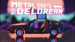 Metal Earth  Steel Model Kit DeLorean Full Build [upl. by Braynard]