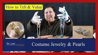 How to Tell and Value Costume Jewelry amp Pearls when Thrifting by Dr Lori [upl. by Ramma623]