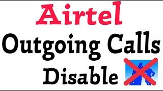 How To Deactivate Outgoing Calls in airtel Sim [upl. by Lalitta]