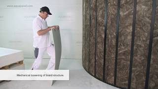 Curved Constructions with Knauf AQUAPANEL® Cement Board Indoor [upl. by Einnaoj]