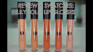 REVIEW amp SWATCHES LILY LOLO LIP GLOSSES  Integrity Botanicals [upl. by Ecirpac]