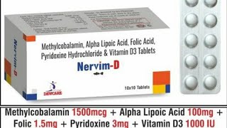 Methylcobalamin Folic Acid pyridoxine Hydrochloride amp Alpha Lipoic Acid capsules [upl. by Ellenahc703]