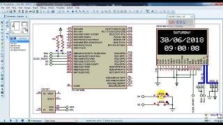 PIC18F4550 with DS1307 RTC and SSD1306 OLED display [upl. by Home336]