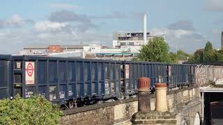 First Freightliner working of Mountfield  Southampton gypsum empties [upl. by Newcomb]