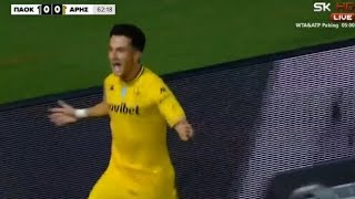 Manu García Goal PAOK Thessaloniki vs Aris Thessaloniki 01 Goals and Extended Highlights [upl. by Det]