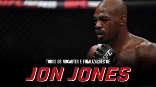 Todos os Nocautes e Finalizações de Jon Jones  UFC 285 [upl. by Folger]