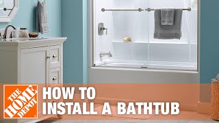 Bathtub Replacement  How to Install a Bathtub  The Home Depot [upl. by Stearns]