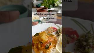 💥Saturday￼￼😋￼vegetarian meals combo ￼￼￼🍛food minivlog shortvideo reel vlog cooking [upl. by Eerok]