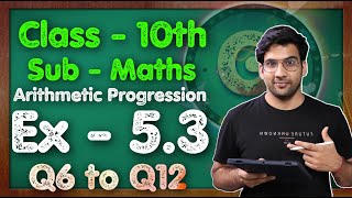 Class  10 Ex  53 Q1 to Q5 Maths Arithmetic progression NCERT CBSE  Green Board [upl. by Herv]