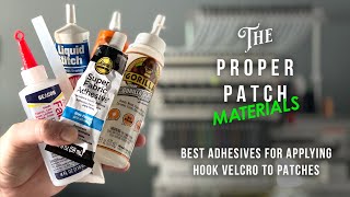 Best adhesives for applying hook velcro to patches [upl. by Brodeur418]