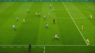 Man City vs Brighton Efootball Pes 21 Gameplay On PC  Gameplay Part2 [upl. by Imeka]