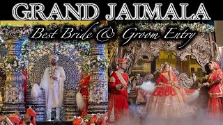 Best Bride amp Groom Entry Song Grand Jaimala Karpur Gauram Song Shiv Parvati Theme Shiv Shakti Entry [upl. by Helali394]