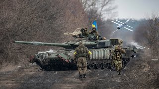 Lancet Drone Destroys Ukrainian T64BV Tank amp Kozak7 Destruction Footage [upl. by Einiffit513]