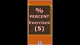 Percent Exercise 5 [upl. by Aitnyc]