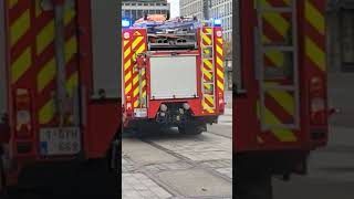 shorts uitruk autopomp centrum Antwerpen automatisch brand alarm [upl. by Deibel]