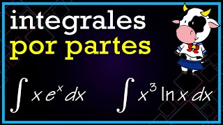 ✅ INTEGRALES por PARTES ∫ xex dx ∫ x3 lnx dx ▶ 2º bachillerato [upl. by Krell]