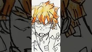 Drawing of Zenitsu Sixfold ⚡ from demon slayer drawing art shorts [upl. by Mercedes]