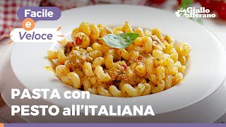 PASTA con PESTO allitaliana  super facile e veloce Devi assolutamente provarla 😋 [upl. by Gayla]