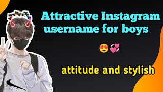 TOP 20 Instagram names for boys attitude Instagram username ideas for boys 2023 😎 [upl. by Airdnoed]