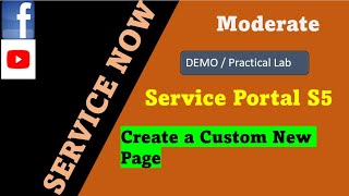 ServiceNow Service Portal Session 5  Create a custom new page in portal  ServiceNow Service Portal [upl. by Bast215]