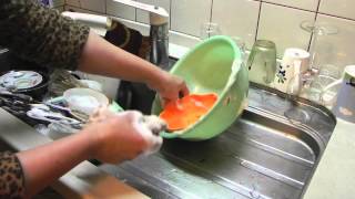 Japanese style dish washing [upl. by Gilder27]