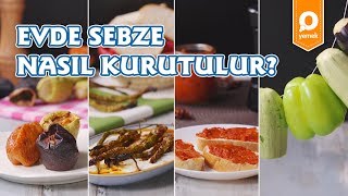 Evde Sebze Kurutma  Yaptım Oldu [upl. by Nirrad]