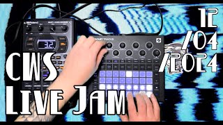 Clyde Stublefield drum and synth live jam Novation Circuit Tracks Roland SP404mkII [upl. by Jung]