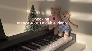 Unboxing Terence X88E Foldable Piano foldingpiano terencepiano [upl. by Pippas]