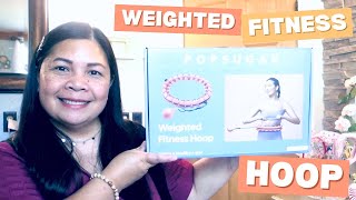 Im OBSESSED with this Weighted Fitness Hula Hoop from Walmart [upl. by Ecined]