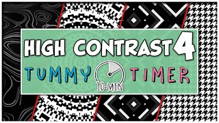 High Contrast 4 – Time For Tummy Time  10Minute Tummy Timer for Infant Stimulation amp Development [upl. by Mahmoud]