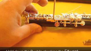 Oboe Adjustments 3 Bottom joint [upl. by Tedd]