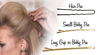 How To Use Bobby Pins and Hair Pins Correctly [upl. by Georgianne]