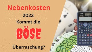 Nebenkosten 2022  Kommt nun die böse Überraschung [upl. by Adnertal]