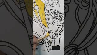 my Madhubani painting series Shailputri Maa madhubanipainting navratrispecial art [upl. by Jarnagin227]