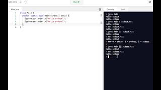 Java Programming Skills Using Replit stdin stdout stderr [upl. by Glaser]