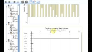 SPSS Hierarchical Clustering 4  Vertical Icicle Plot and Dendrogram [upl. by Terces]