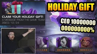 Holiday Gift 7 Star Crystal Opening 2023  INSANE CLUTCH CEO PULL  Marvel Contest Of Champions [upl. by Izaak]