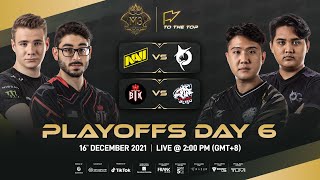 ENGLISH M3 Playoffs Day 6  MLBB World Championship 2021  Singapore [upl. by Auqenes]