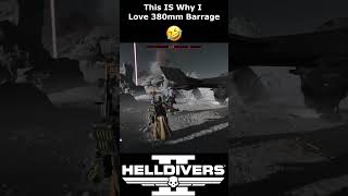 This IS Why Everyone Love 380mm Barrage 🤣 helldivers2 helldiver democracy skyrim gaming [upl. by Kai]