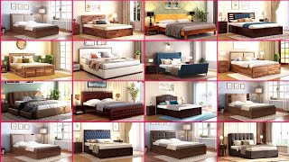 Wooden Bed Design  Modern Wooden Design 2024 [upl. by Kapor]