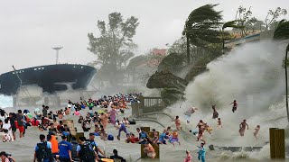 Philippines Typhoon PEPITO Footage Unbelievable Storm [upl. by Jalbert907]