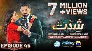 Shiddat Ep 45 Eng Sub Muneeb Butt  Anmol Baloch  Digitally Presented by PEL  8th July 2024 [upl. by Allicsirp]