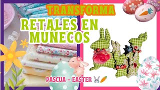 INCREÍBLE TRANSFORMACIÓN de un RETAL de TELA  DIY Pascua  EASTER 🐰🥕 [upl. by Lyndes970]