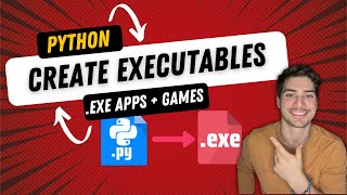 How to Create exe Executable Files from Python Apps and Games using the PyInstaller Module [upl. by Yruama86]