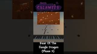 Terraria Calamity  Jungle Dragon theme Phase 2 part 15 Minecraft Noteblock shorts terraria [upl. by Dougald301]