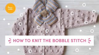 How to knit the bobble stitch  Beginners guide [upl. by Felten]